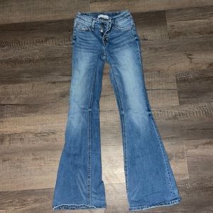 Button fly flare Jeans